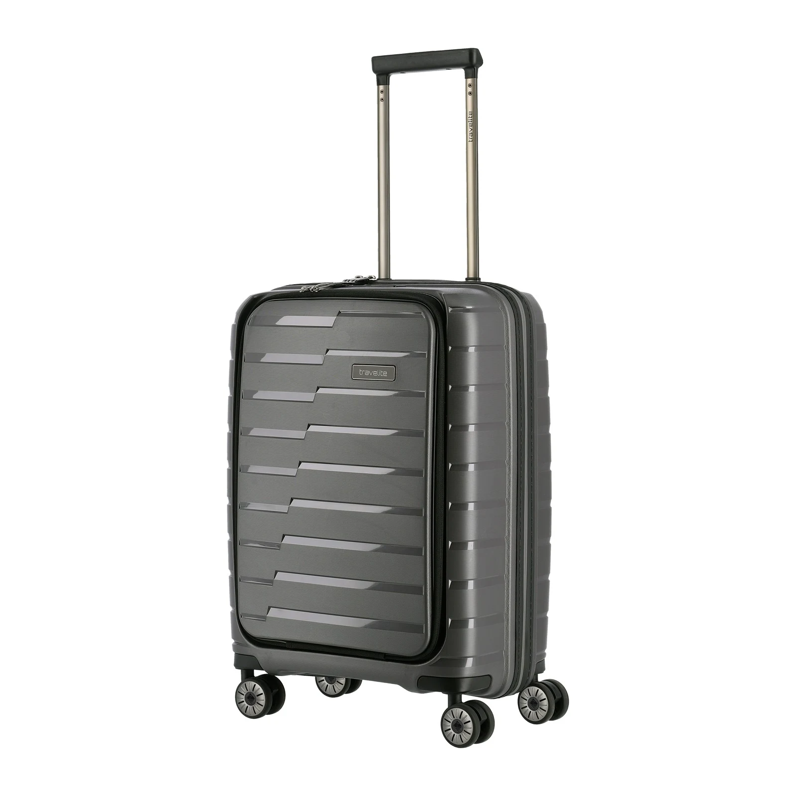 Travelite TL-AIRBASE-FP pelēks rokas bagāžas koferis — polipropilēns, 43L, 2.6 kg (skats 2) — 43L