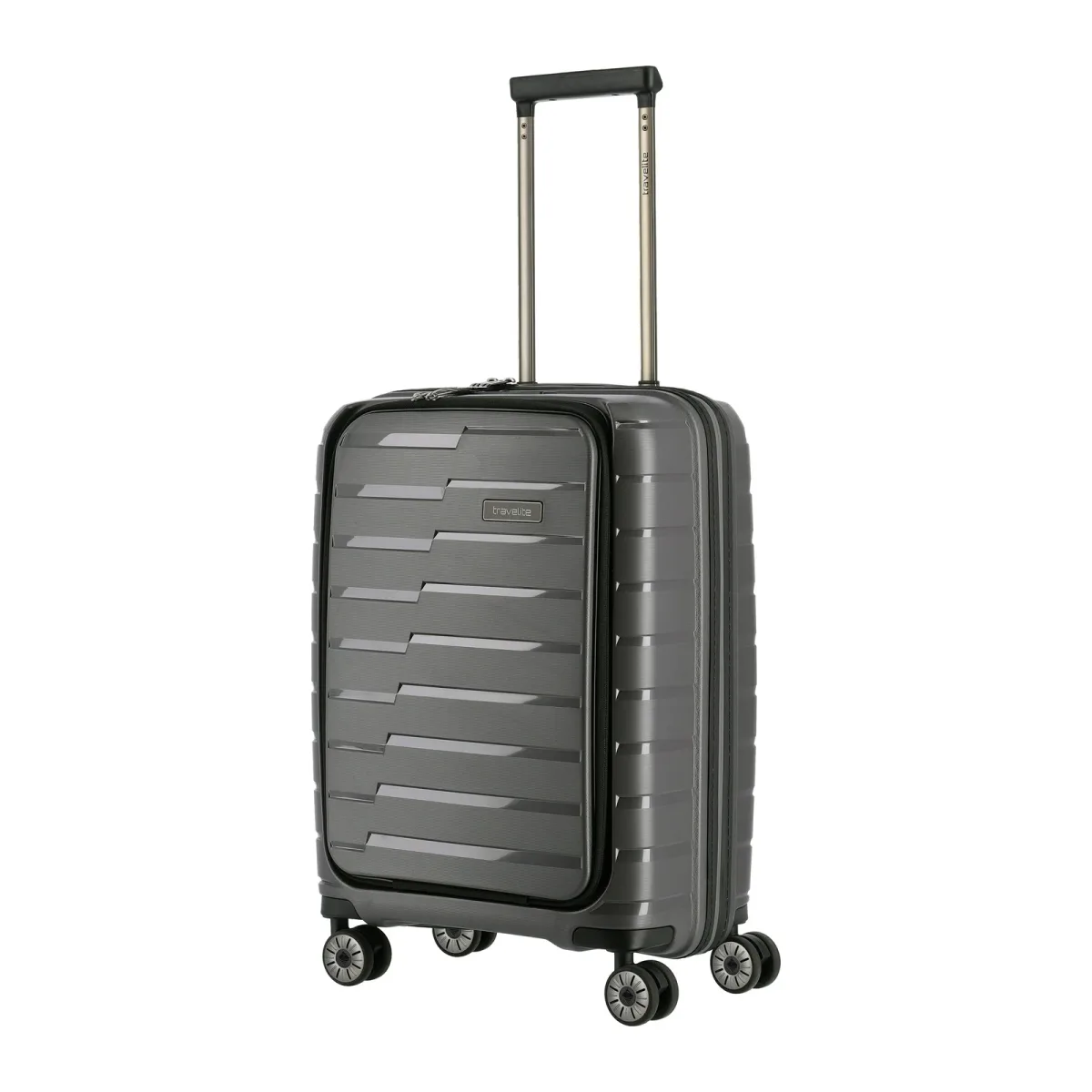 Travelite TL-AIRBASE-FP pelēks rokas bagāžas koferis — polipropilēns, 43L, 2.6 kg (skats 2)