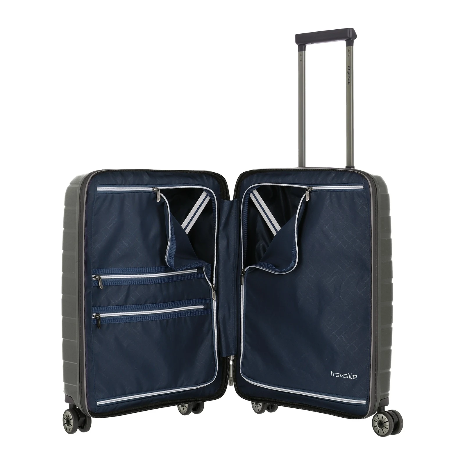 Travelite TL-AIRBASE-FP pelēks rokas bagāžas koferis — polipropilēns, 43L, 2.6 kg (skats 6) — 43L