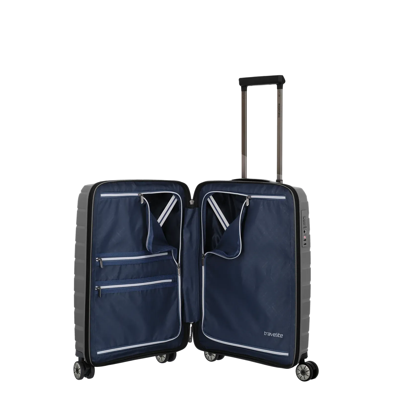 Travelite pelēks rokas bagāžas koferis — polipropilēns, 37L, 2.7 kg (skats 6) — 37L