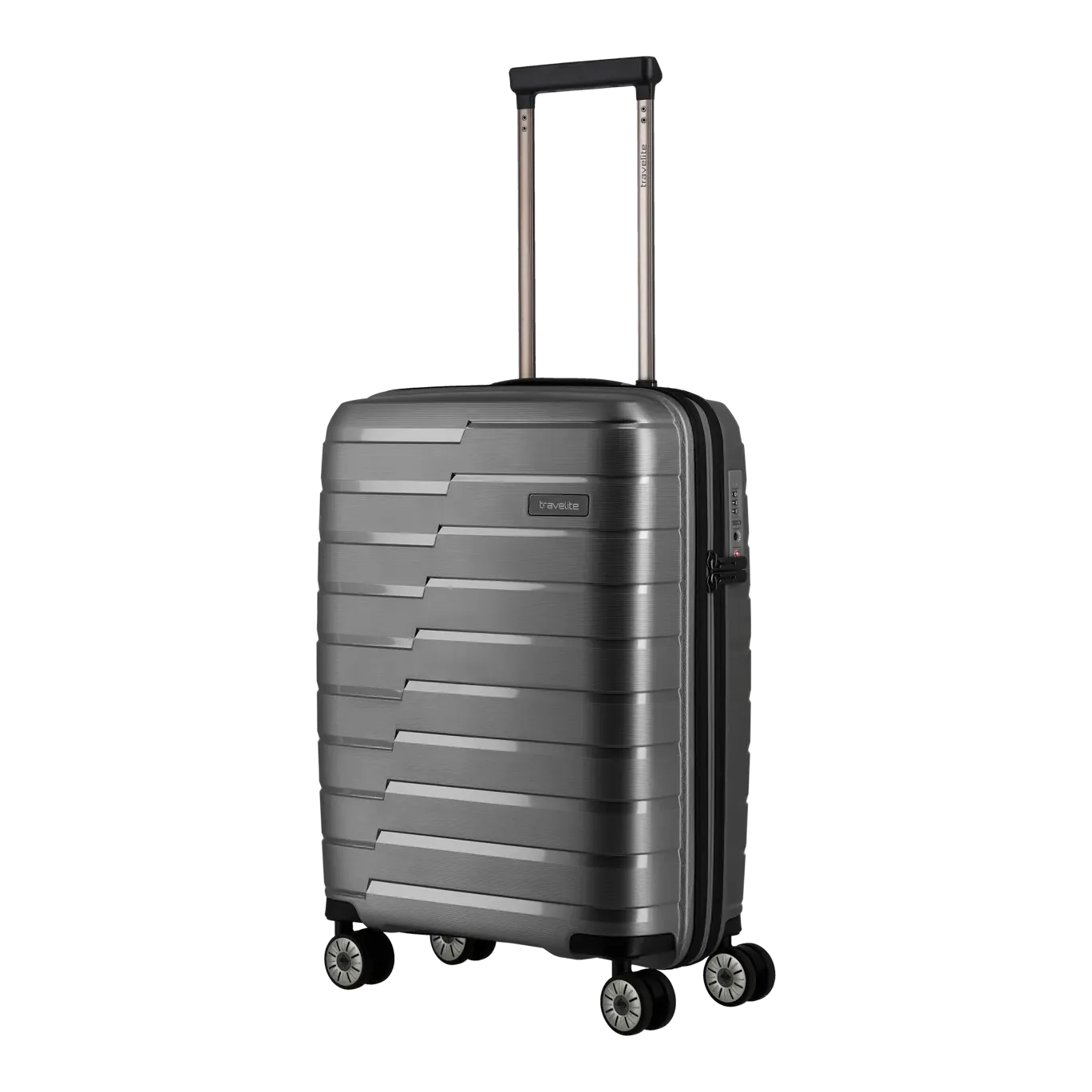 Travelite pelēks rokas bagāžas koferis — polipropilēns, 37L, 2.7 kg — 37L