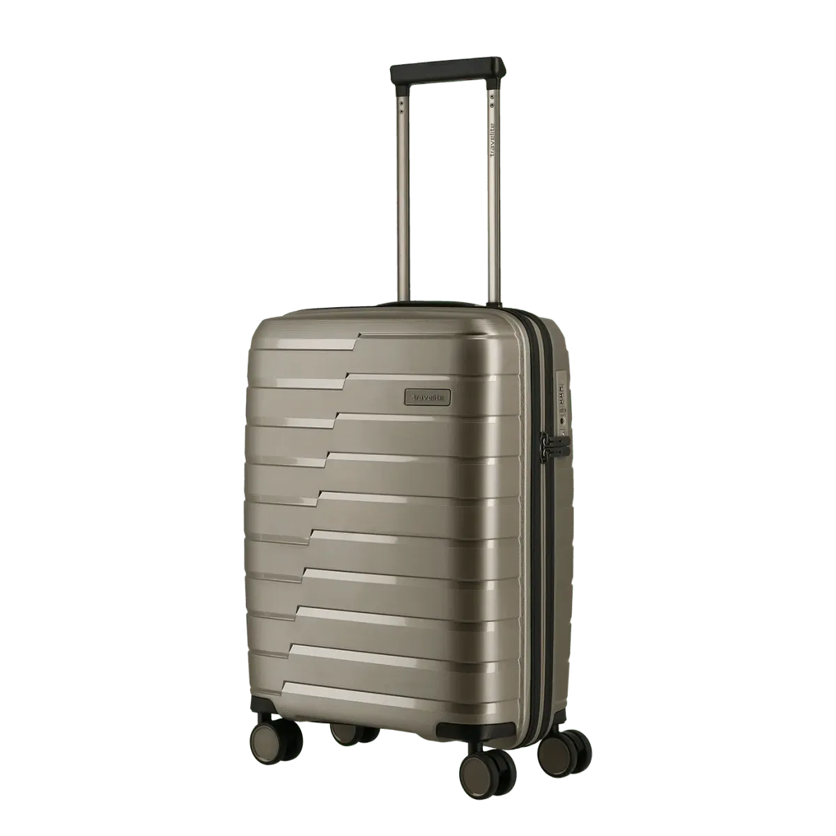 Travelite šampanieša krāsā rokas bagāžas koferis — polipropilēns, 37L, 2.7 kg