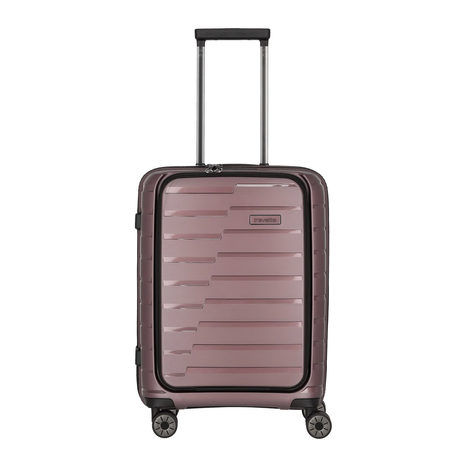 Travelite TL-AIRBASE-FP rozā rokas bagāžas koferis — polipropilēns, 43L, 2.6 kg