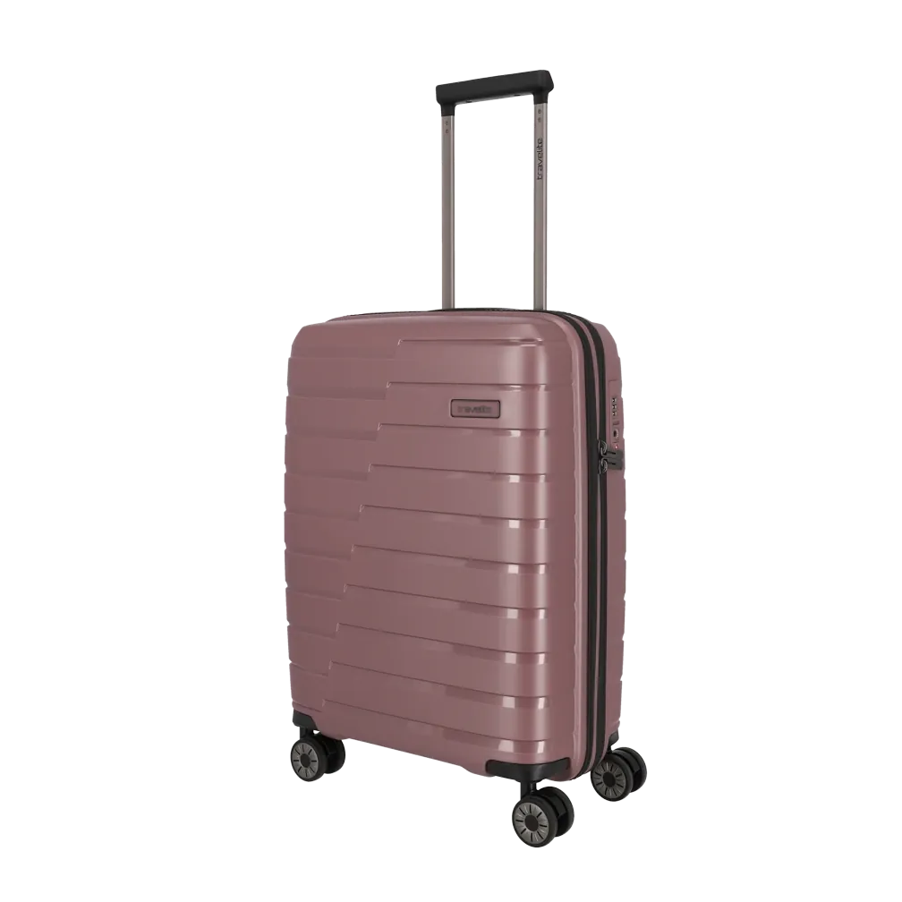 Travelite rozā rokas bagāžas koferis — Polipropilēns, 37L, 2.7 kg