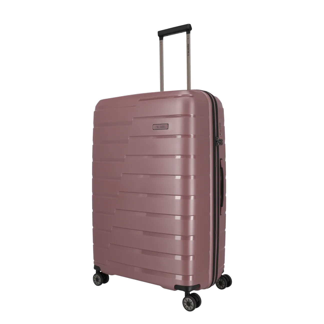 Travelite rozā liels koferis — polipropilēns, 105L, 3.5 kg
