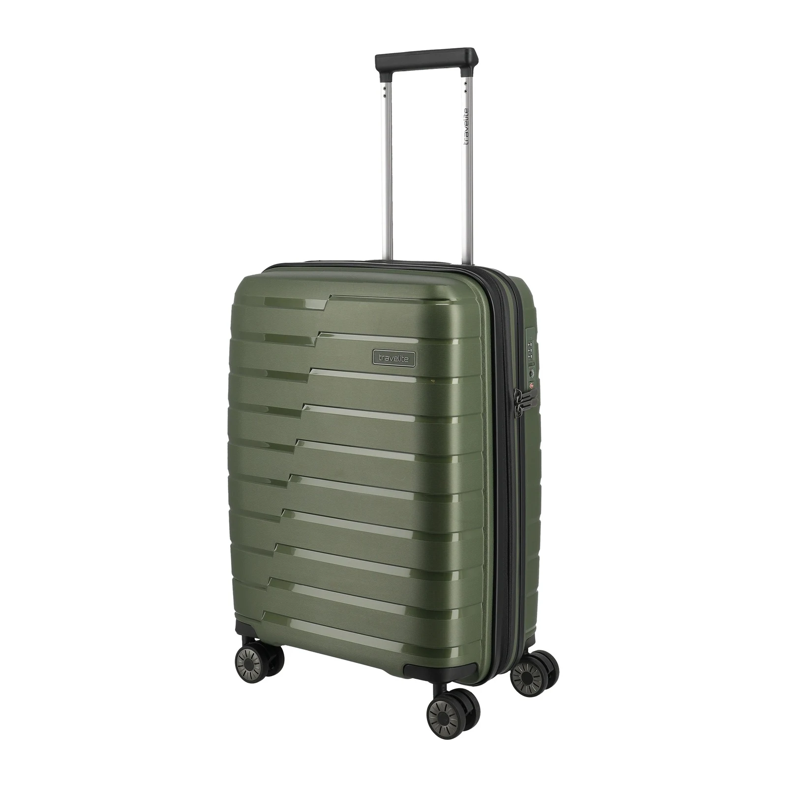 Travelite TL-AIRBASE zaļš rokas bagāžas koferis — polipropilēns, 43/50L, 2.7 kg (skats 2) — 43/50L