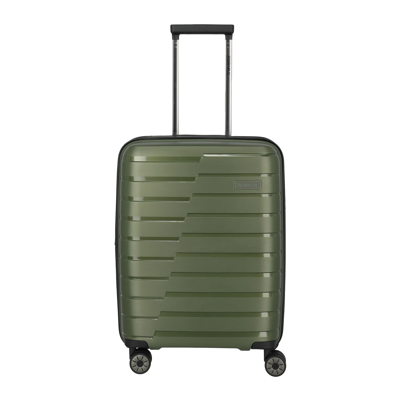 Travelite TL-AIRBASE zaļš rokas bagāžas koferis — polipropilēns, 43/50L, 2.7 kg