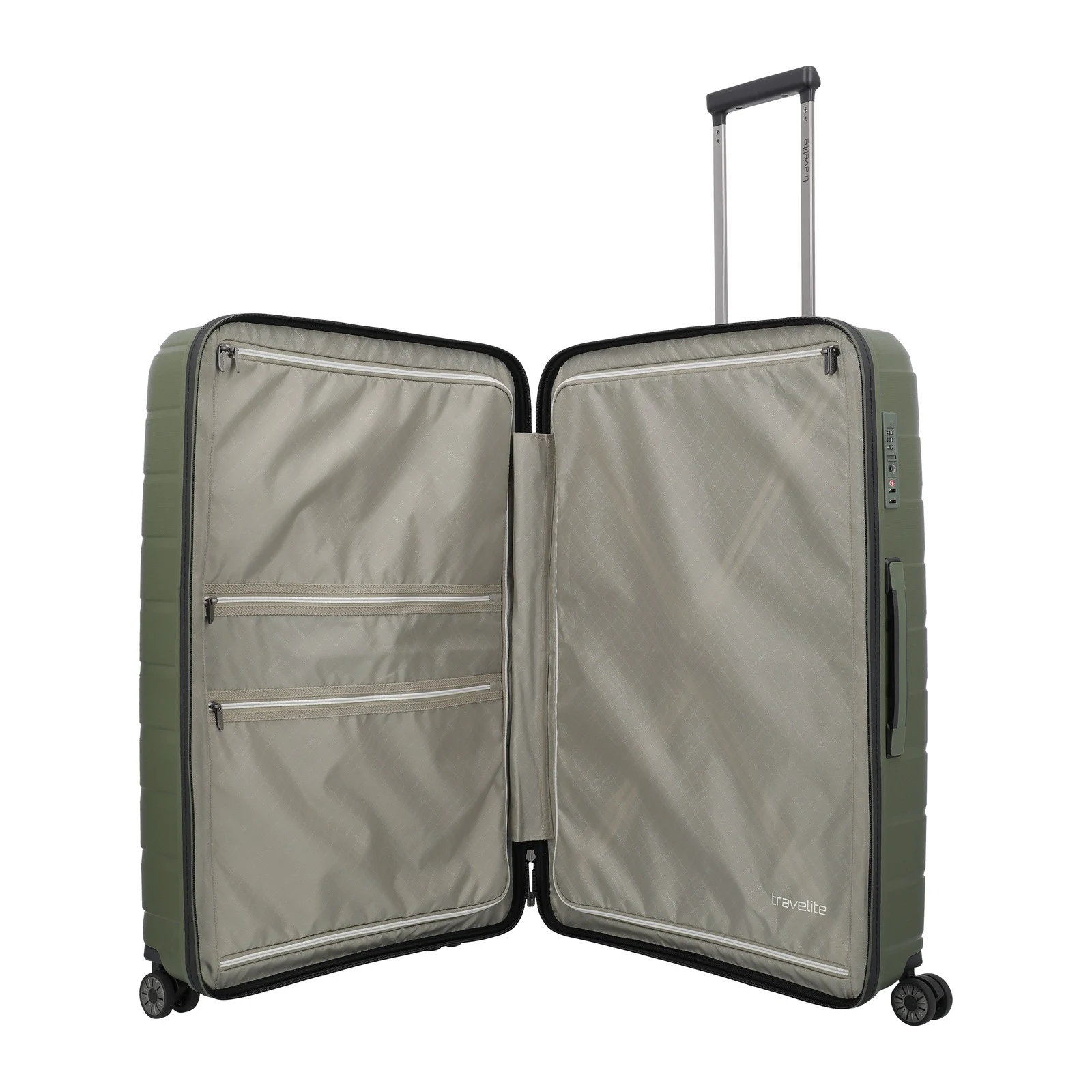 Travelite TL-AIRBASE zaļš liels koferis — polipropilēns, 105L, 3.5 kg (skats 6) — 105L
