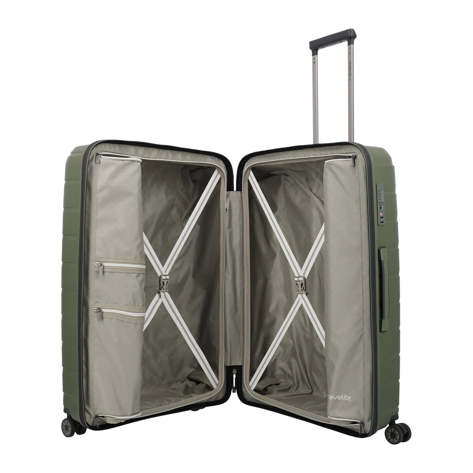 Travelite TL-AIRBASE zaļš liels koferis — polipropilēns, 105L, 3.5 kg (skats 7) — 105L