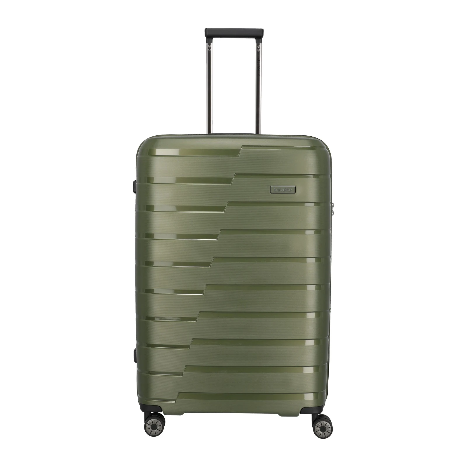 Travelite TL-AIRBASE zaļš liels koferis — polipropilēns, 105L, 3.5 kg