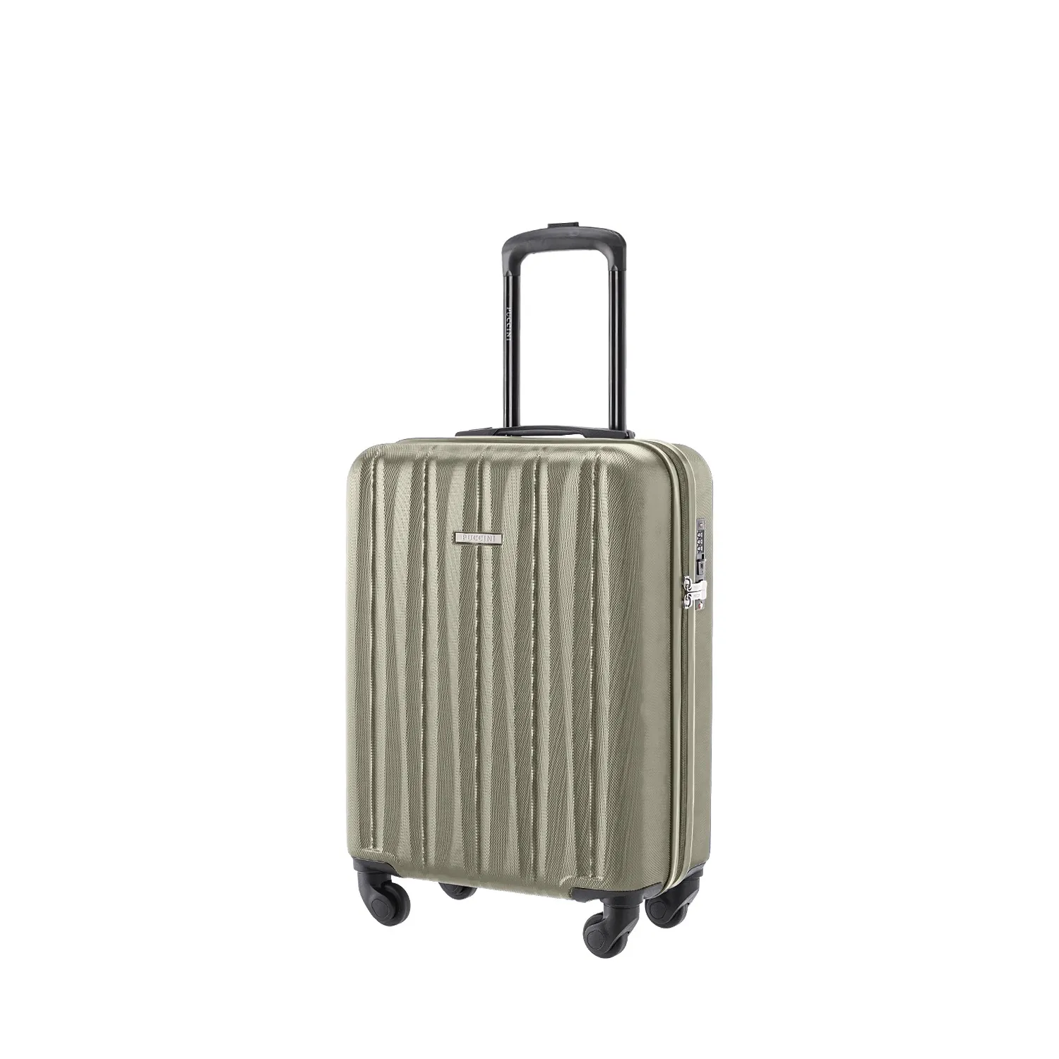 Puccini ABS021C6C šampanieša krāsā rokas bagāžas koferis — ABS, 33L, 2.5 kg