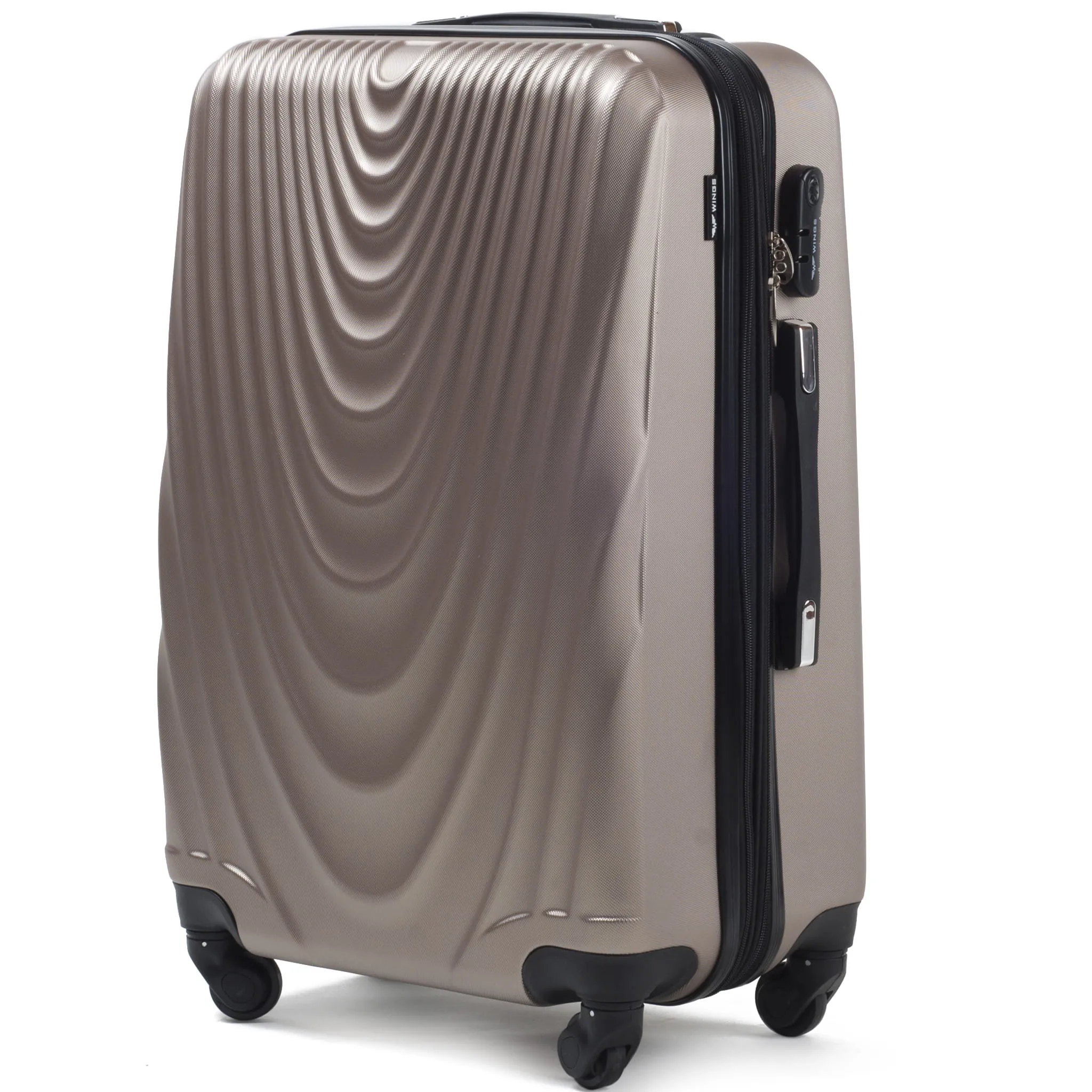 Wings 304 šampanieša krāsā liels koferis — ABS, 97L, 4.2 kg