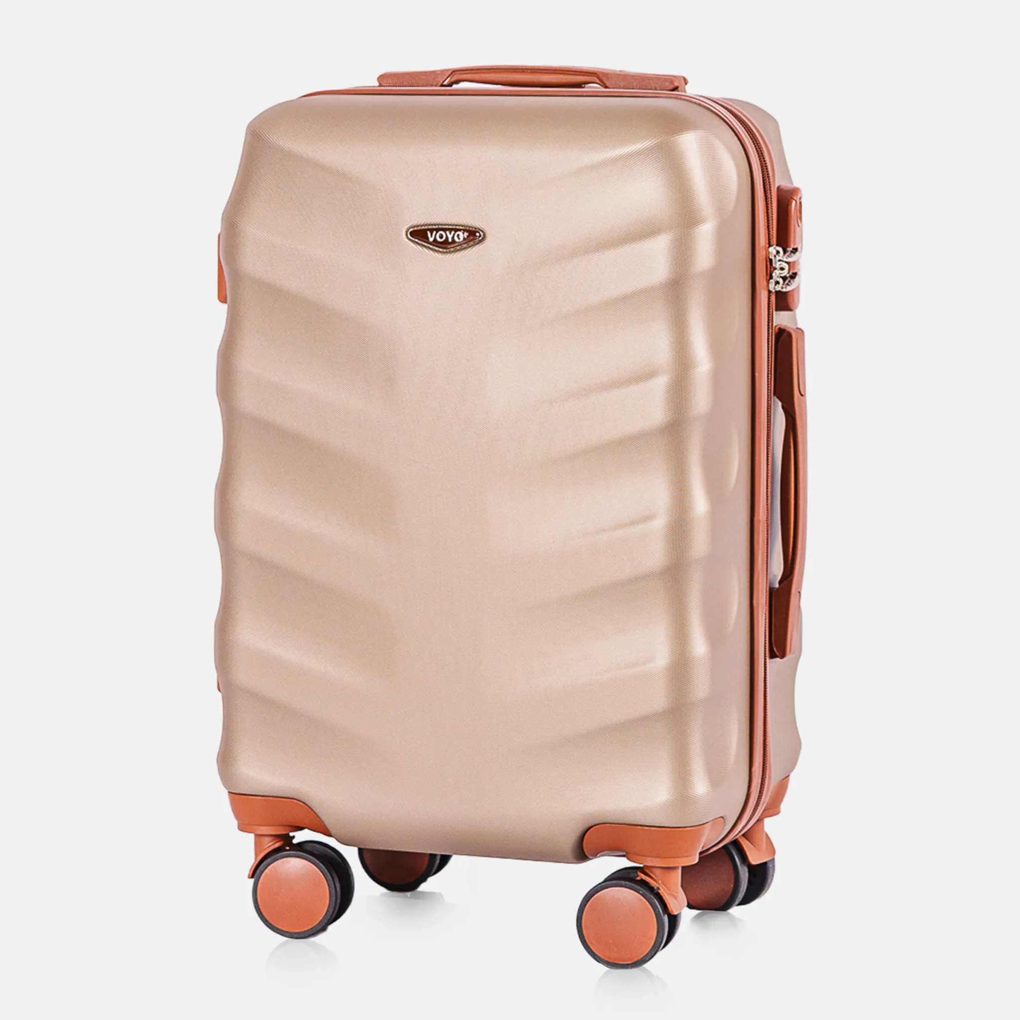 Voyo FJ140 šampanieša krāsā rokas bagāžas koferis — ABS plastmasa, 39L, 2.8 kg