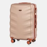 Voyo FJ140 šampanieša krāsā vidējais koferis — ABS plastmasa, 66L, 3.3 kg