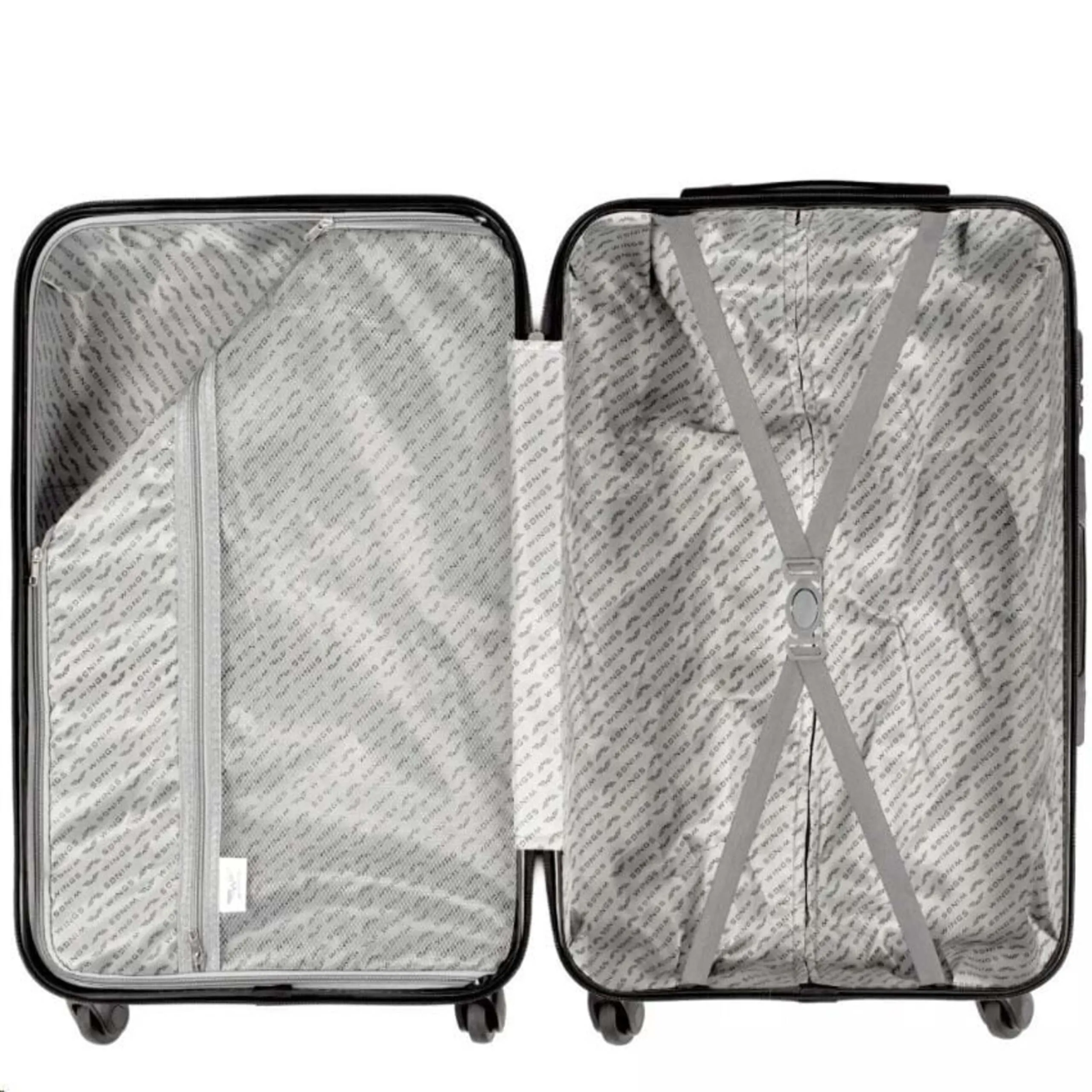 Wings 19196 šampanieša krāsā rokas bagāžas koferis — ABS, 38L, 2.8 kg (skats 3)