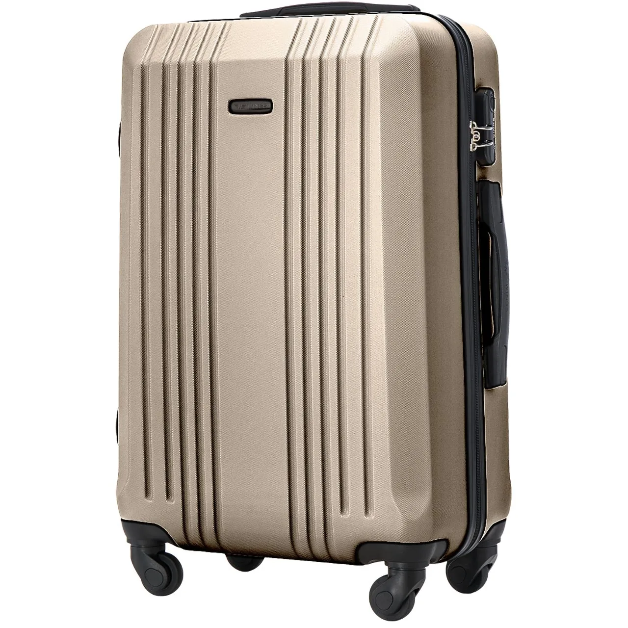 Wings KST01 šampanieša krāsā vidējais koferis — ABS, 63L, 3.2 kg