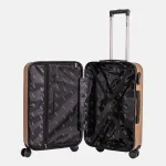 Voyo NV290 šampanieša krāsā vidējais koferis — ABS plastmasa, 66L, 3.3 kg (tuvplāns)