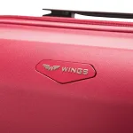 Wings PHX01 šampanieša krāsā vidējais koferis — Polipropilēns, 63L, 3 kg (logo)