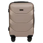 Voyo SK170 šampanieša krāsā rokas bagāžas koferis — ABS, 38L, 2.5 kg (no priekšas)