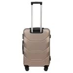 Voyo SK170 šampanieša krāsā vidējais koferis — ABS, 63L, 3.2 kg (no aizmugures)