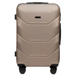 Voyo SK170 šampanieša krāsā vidējais koferis — ABS, 63L, 3.2 kg (no priekšas)