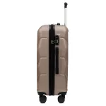 Voyo SK170 šampanieša krāsā vidējais koferis — ABS, 63L, 3.2 kg (no sāniem)
