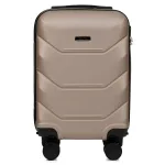 Voyo SK170 šampanieša krāsā mazs koferis — ABS, 26L, 2.3 kg (no priekšas)