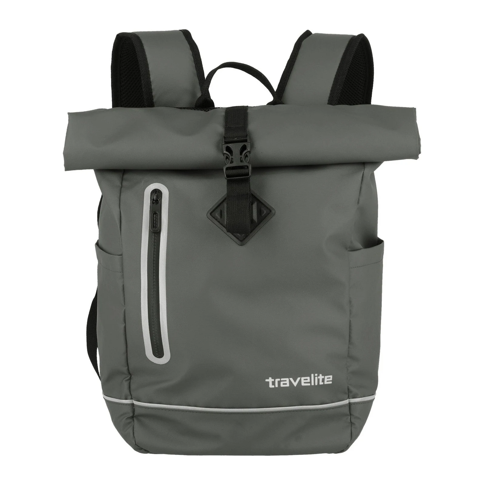Travelite TL-BASICS-PLANE pelēks mugursoma — poliesters, 19L, 0.4 kg — 19L