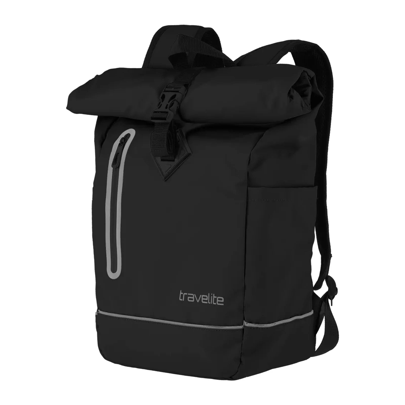 Travelite TL-BASICS-PLANE melns mugursoma — poliesters, 19L, 0.4 kg (skats 2) — 19L
