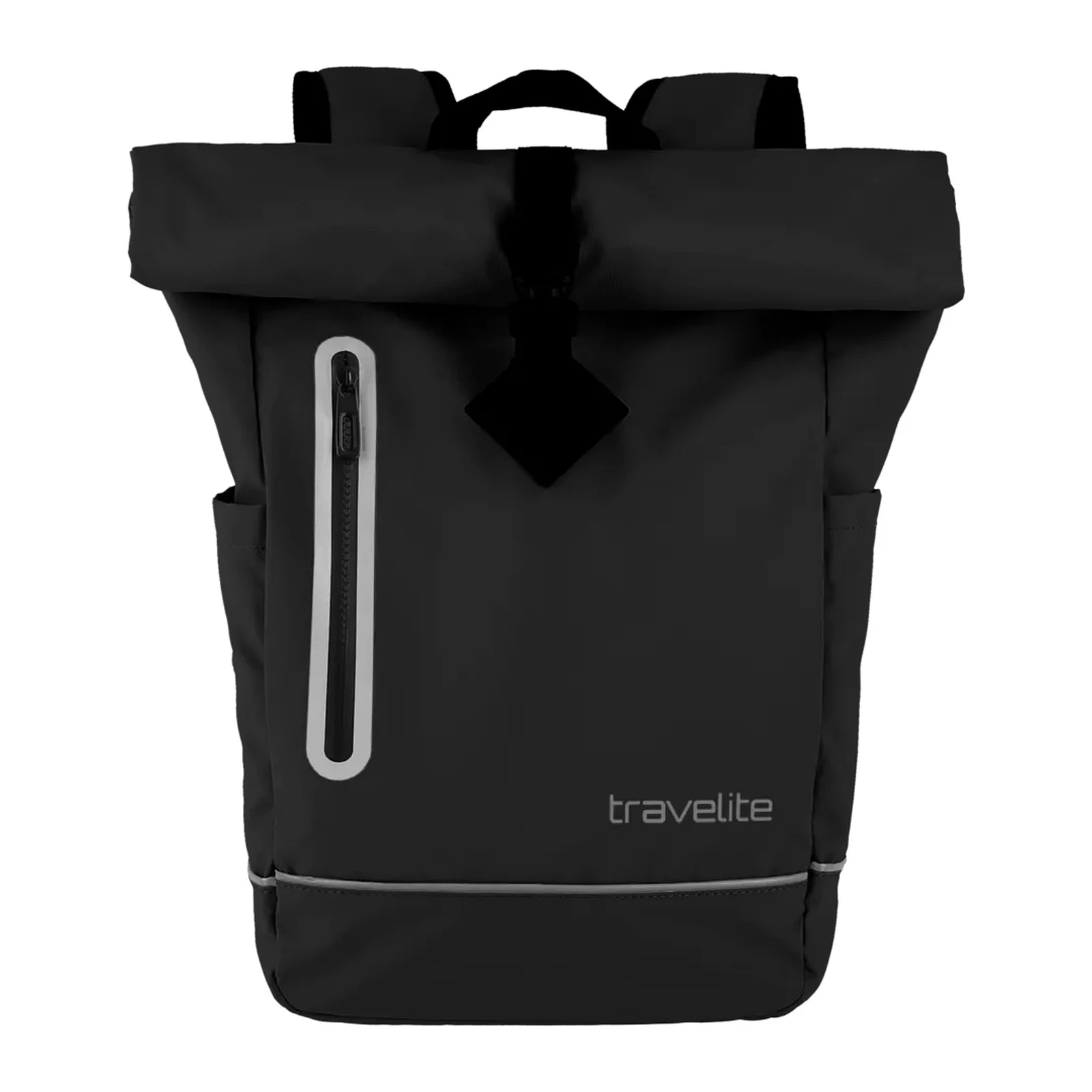 Travelite TL-BASICS-PLANE melns mugursoma — poliesters, 19L, 0.4 kg