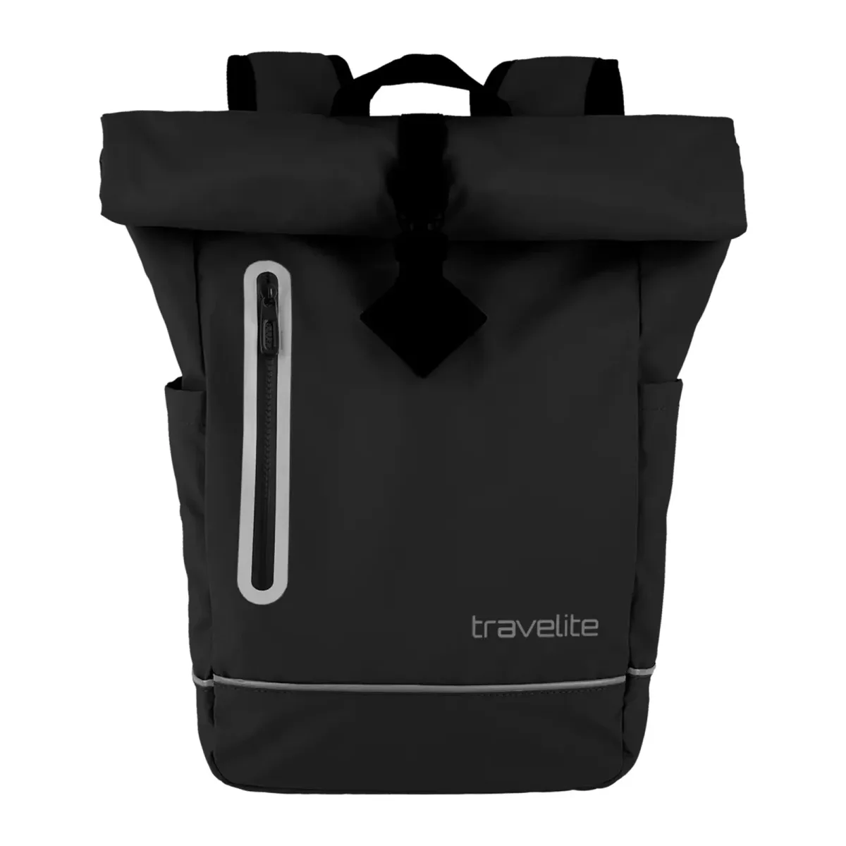 Travelite TL-BASICS-PLANE melns mugursoma — poliesters, 19L, 0.4 kg