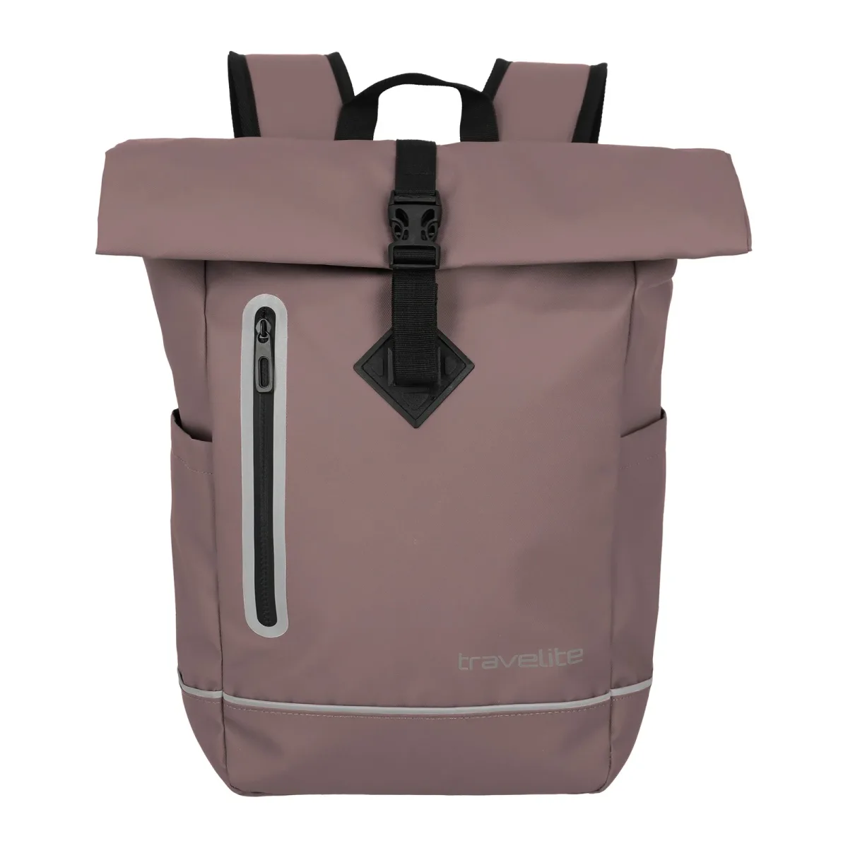 Travelite TL-BASICS-PLANE rozā mugursoma — poliesters, 19L, 0.4 kg