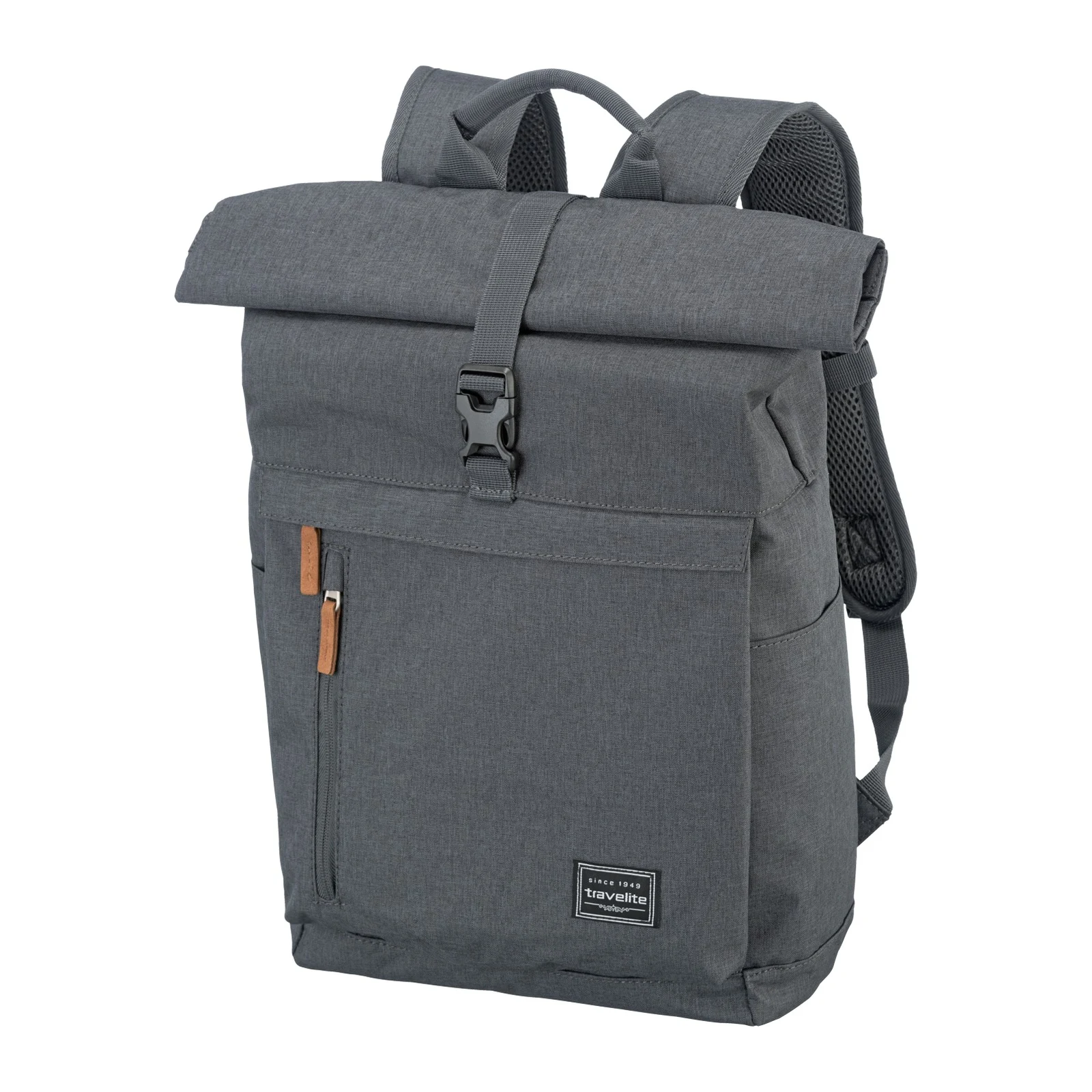 Travelite TL-BASICS-ROLLUP pelēks mugursoma — poliesters, 35L, 0.8 kg (skats 2) — 35L