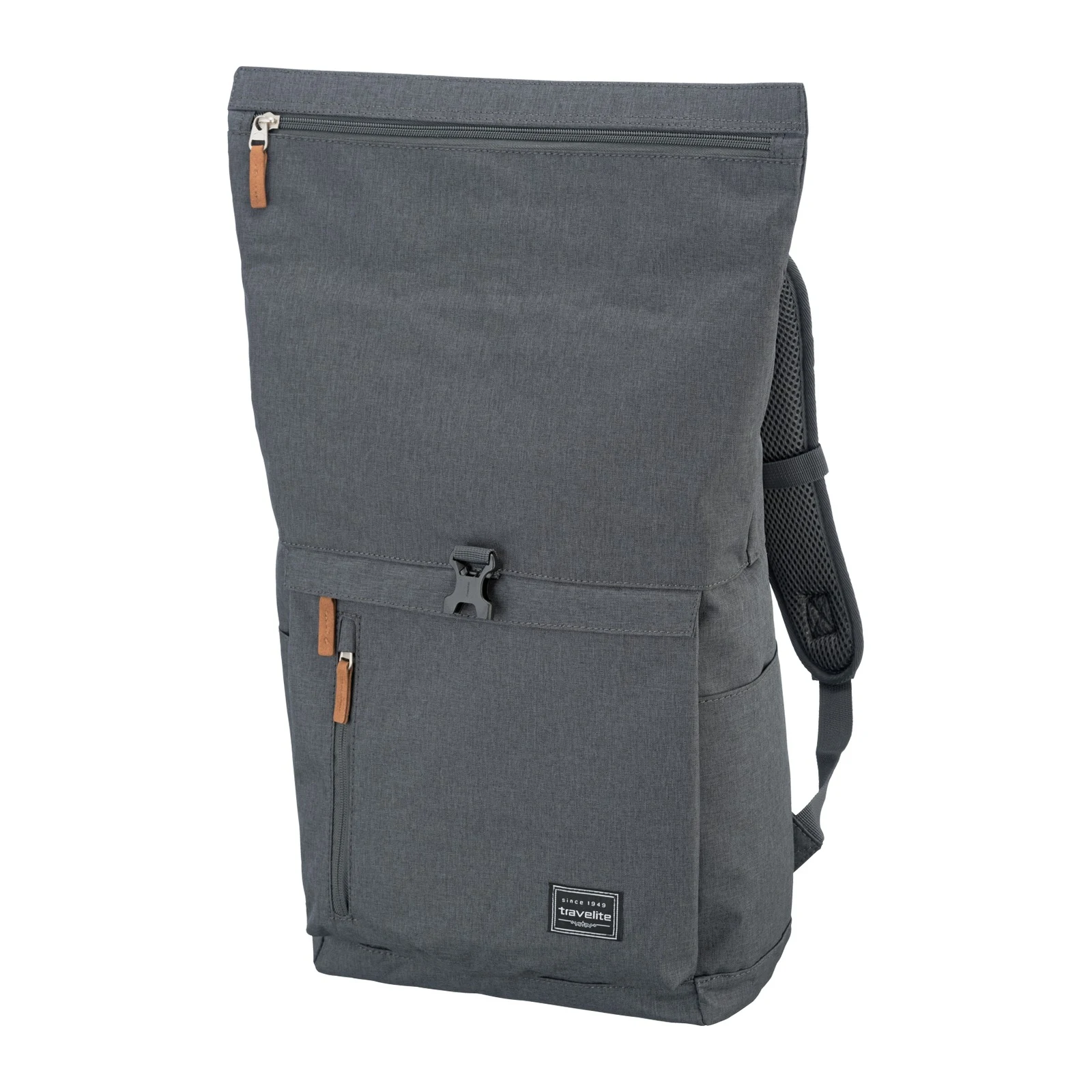 Travelite TL-BASICS-ROLLUP pelēks mugursoma — poliesters, 35L, 0.8 kg (skats 3) — 35L