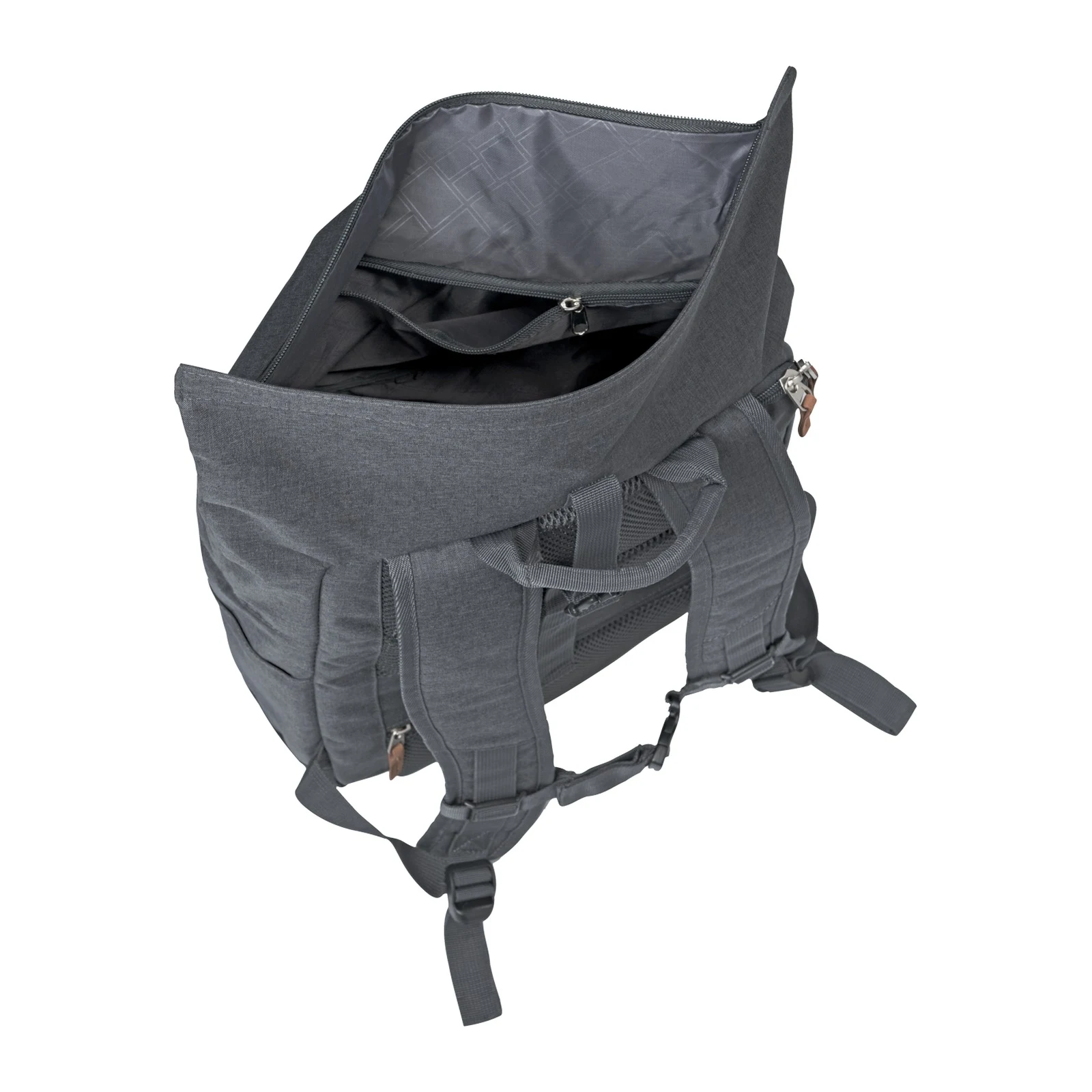 Travelite TL-BASICS-ROLLUP pelēks mugursoma — poliesters, 35L, 0.8 kg (skats 4) — 35L