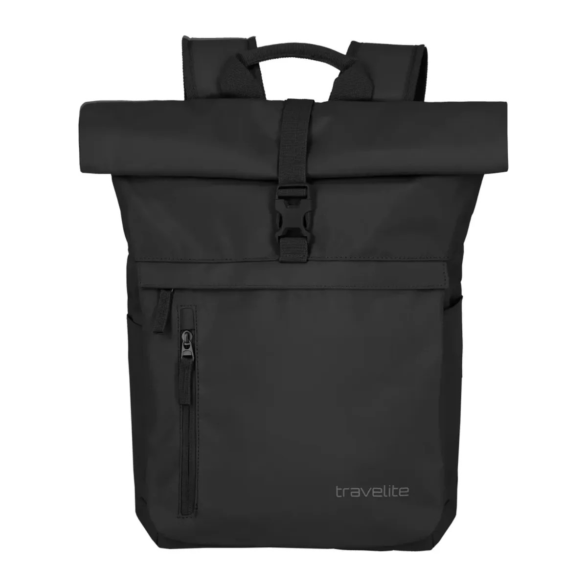 Travelite TL-BASICS-ROLLUP melns mugursoma — poliesters, 35L, 0.8 kg