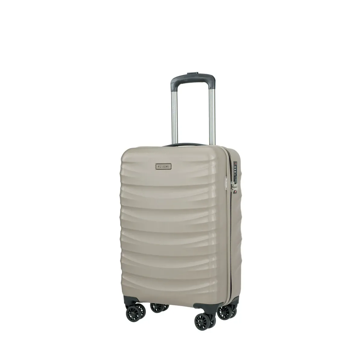 Puccini PC032C6A bēšs rokas bagāžas koferis — Polikarbonāts, 31L, 2.5 kg
