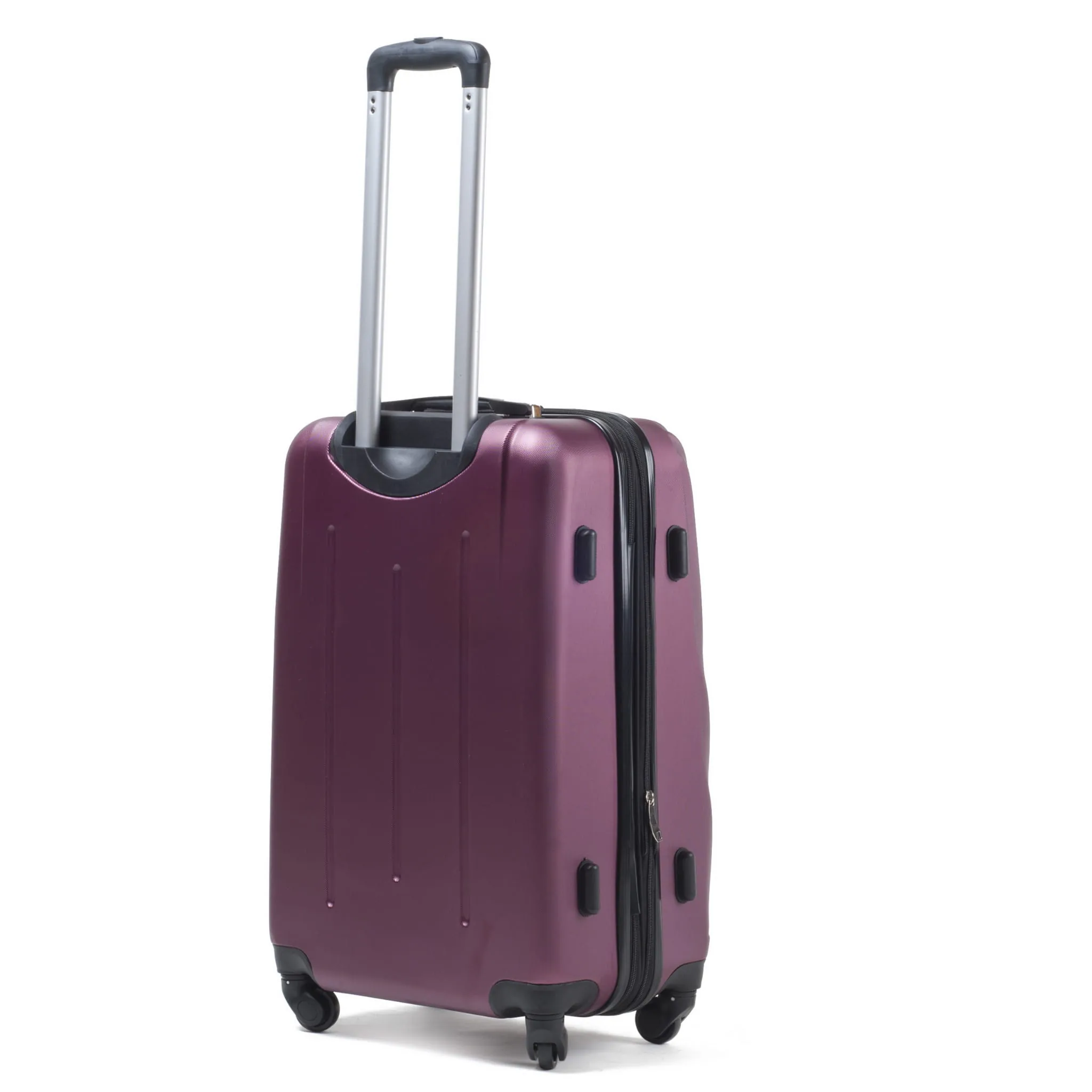Wings 304 Burgundia vidējais koferis — ABS, 63L, 3.2 kg (no aizmugures)