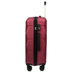 Voyo SK170 Burgundia vidējais koferis — ABS, 63L, 3.2 kg (no sāniem)