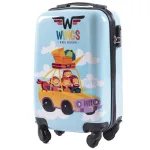 Wings PC-KD01 gaiši zils mazs koferis — Polikarbonāts, 28L, 2.5 kg