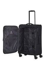 Travelite melns vidējais koferis — audums, 2.9 kg (skats 5)