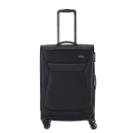 Travelite melns vidējais koferis — audums, 2.9 kg