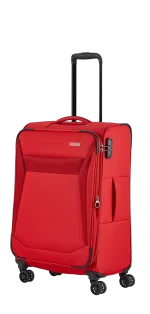 Travelite sarkans vidējais koferis — audums, 2.9 kg (skats 2)
