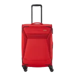 Travelite sarkans vidējais koferis — audums, 2.9 kg