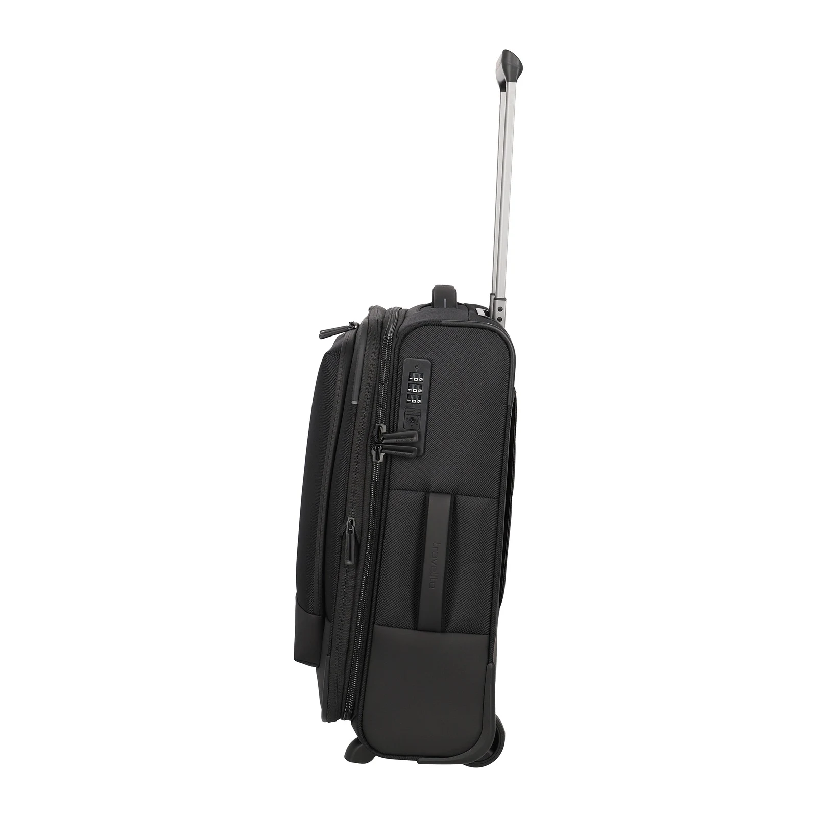 Travelite TL-CROSSLITE melns rokas bagāžas koferis — poliesters, 37/41L, 2.7 kg (skats 5) — 37/41L