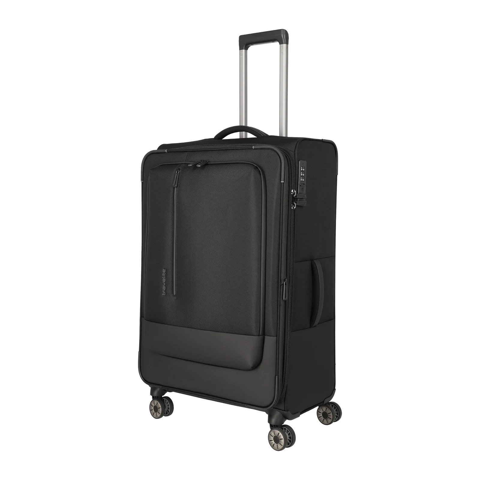 Travelite TL-CROSSLITE melns liels koferis — poliesters, 88/93L, 3.5 kg (skats 2) — 88/93L