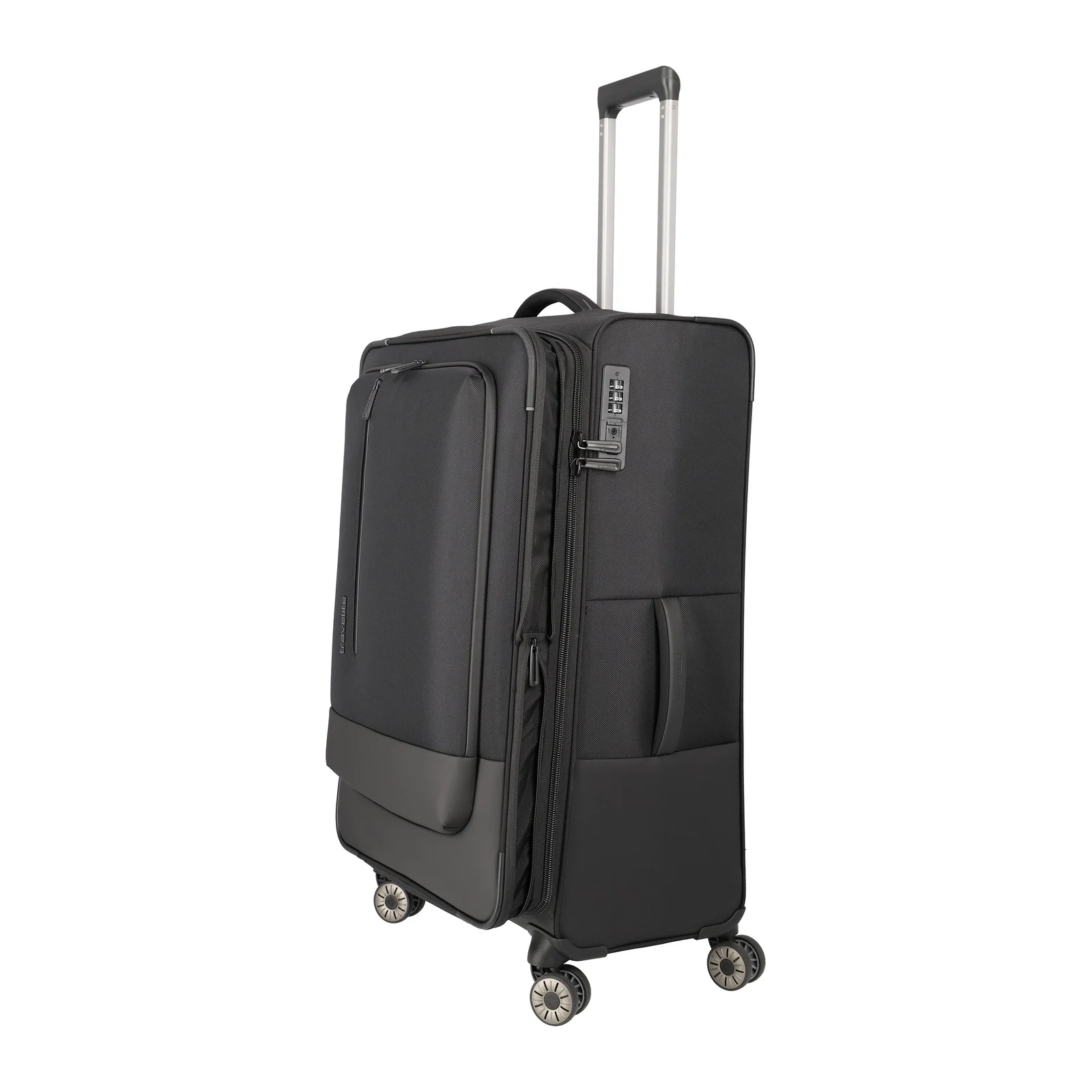 Travelite TL-CROSSLITE melns liels koferis — poliesters, 88/93L, 3.5 kg (skats 3) — 88/93L