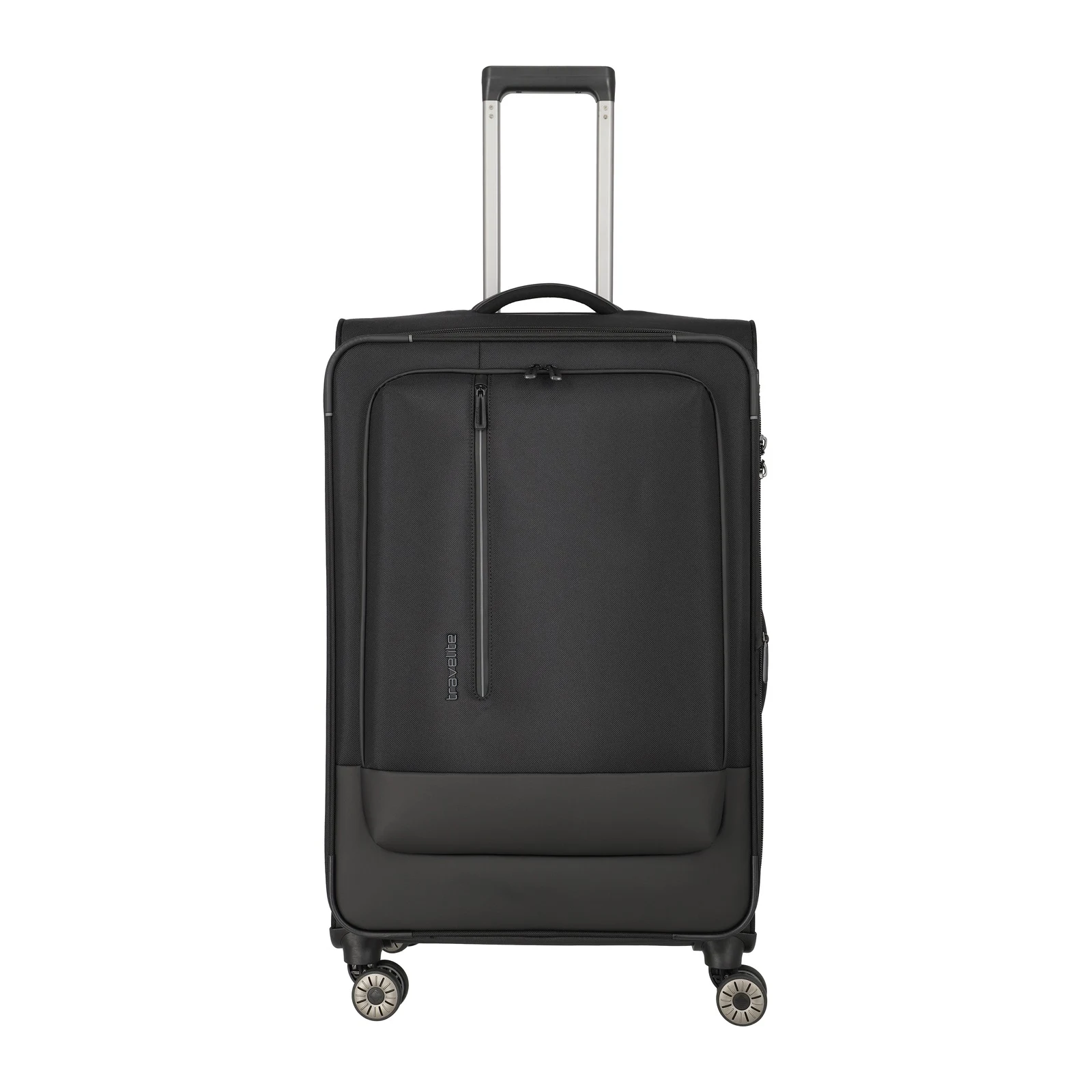 Travelite TL-CROSSLITE melns liels koferis — poliesters, 88/93L, 3.5 kg