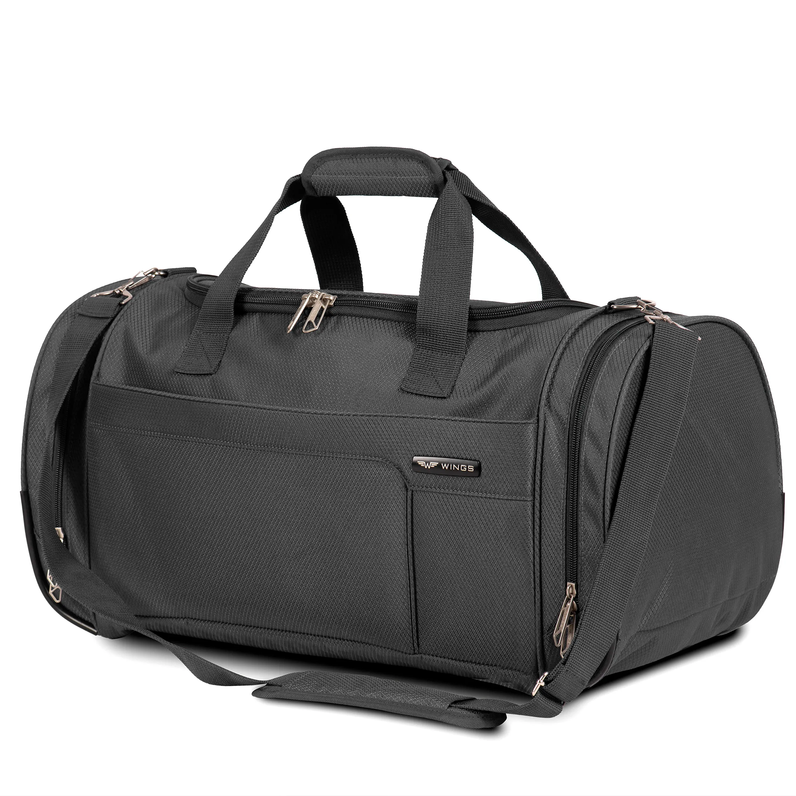 Wings pelēks ceļojumu soma — Poliuretāns, 37L, 0.64 kg