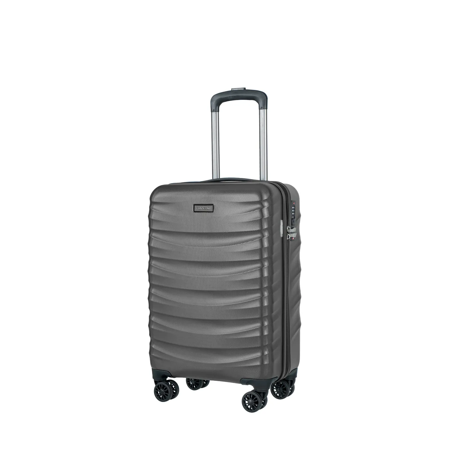 Puccini PC032C8 pelēks rokas bagāžas koferis — Polikarbonāts, 31L, 2.5 kg